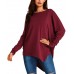 Women Long Sleeve Crewneck Loose Pullover Tunic Shirts